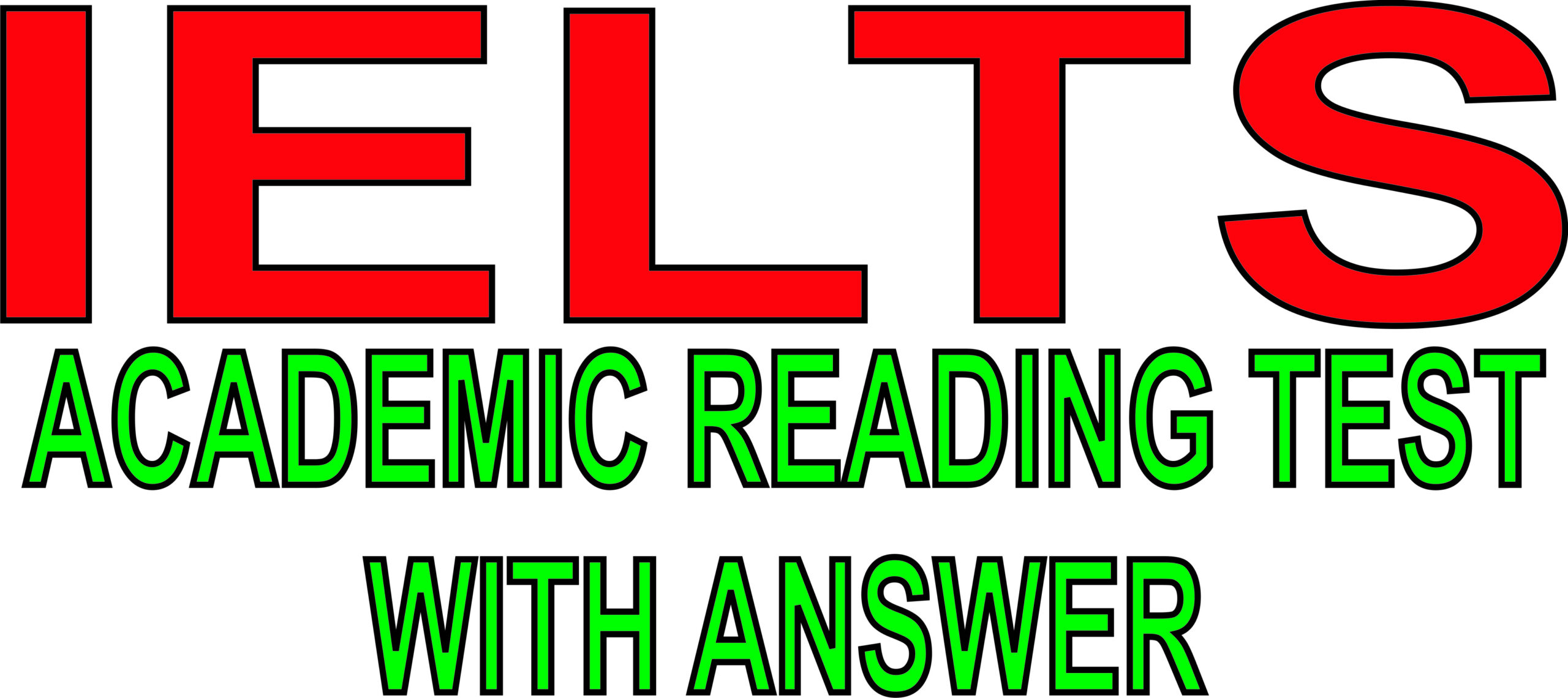 IELTS Academic  Reading